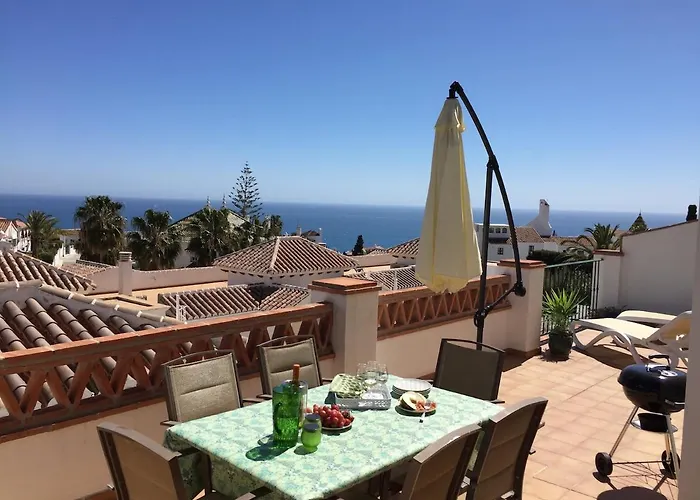 Burriana Beach, Pool, Big Terrace, Superb Seaviews Nerja